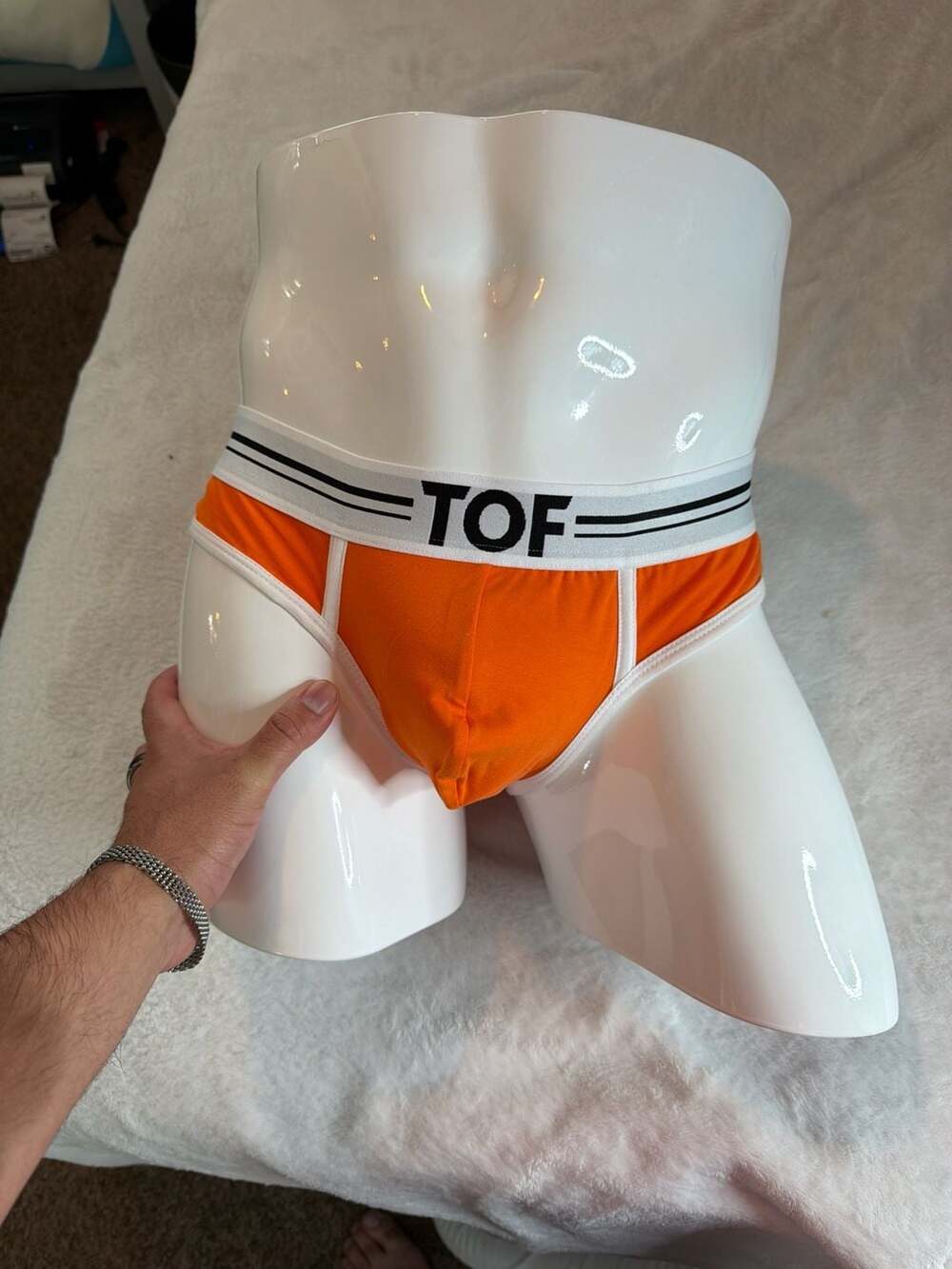 TOF Paris Orange French Briefs Cotton Underwear